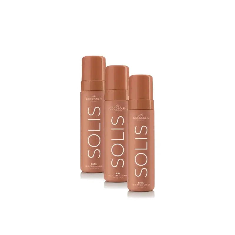 Cocosolis Solis Dark Schiuma autoabbronzante, confezione da 3 x 200 ml