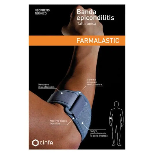 Farmalastic Elbow Band Epicondylitis Neoprene Band, One Size