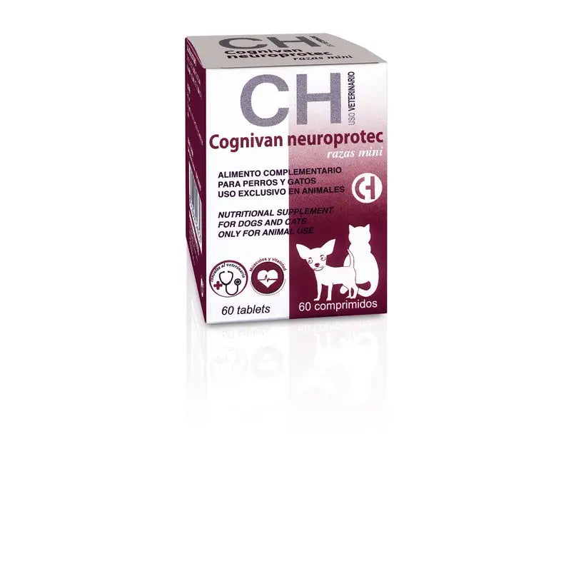 Chemical Cognivan Neuroprotect per cani di piccola taglia e gatti, 60 compresse