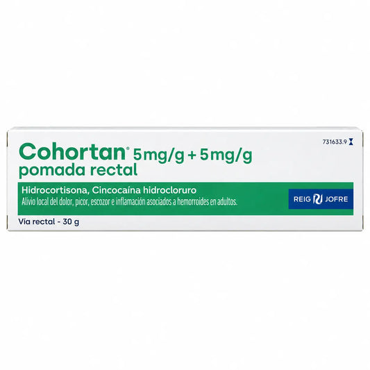 Cohortan Pomata rettale 5 mg/g, 30 g