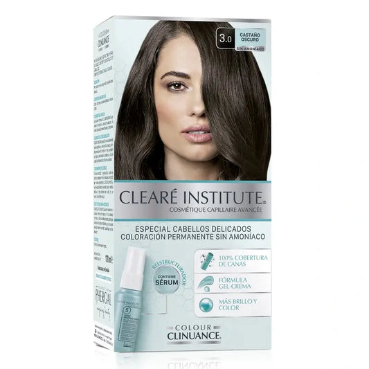 Clearé Institute Colour Clinuance Colore Permanente Senza Ammoniaca 3.0 Castano Scuro