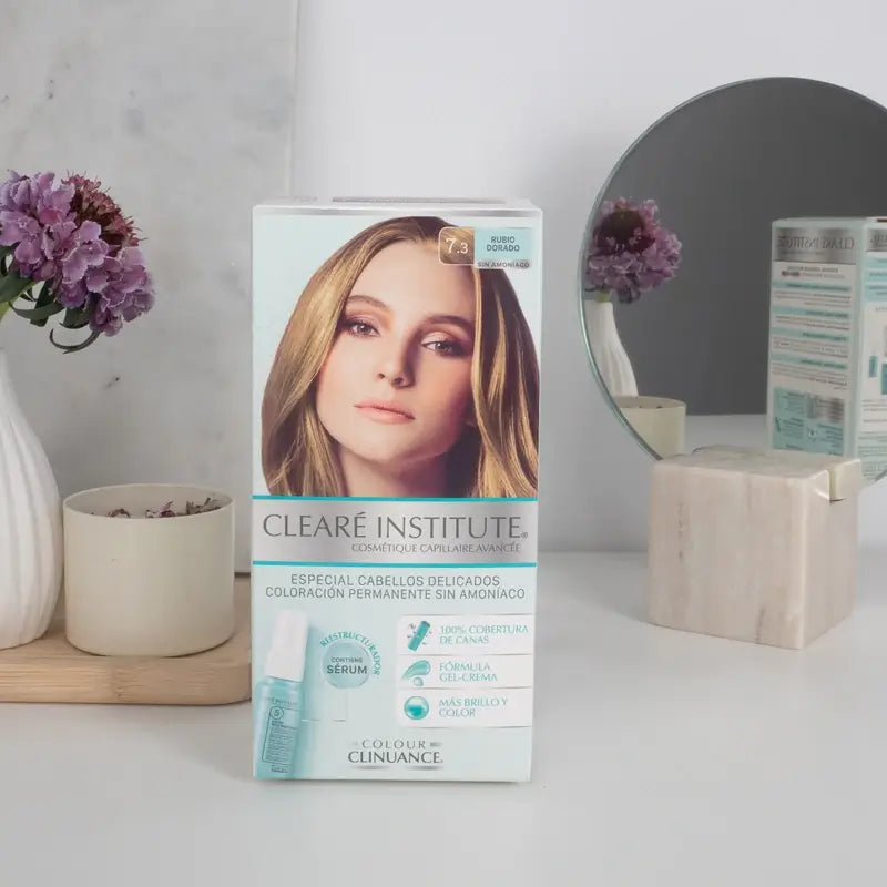 Clearé Institute Colour Clinuance Colore Permanente Senza Ammoniaca 7.3 Biondo Dorato