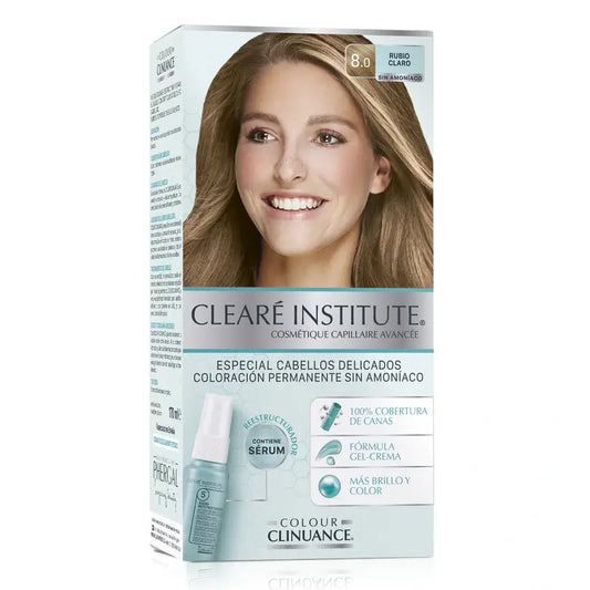 Clearé Institute Colour Clinuance Colore permanente senza ammoniaca 8.0 Biondo chiaro