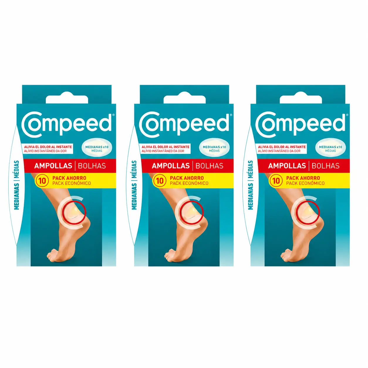 Compeed Vesciche medie, 10 pezzi, confezione da 3