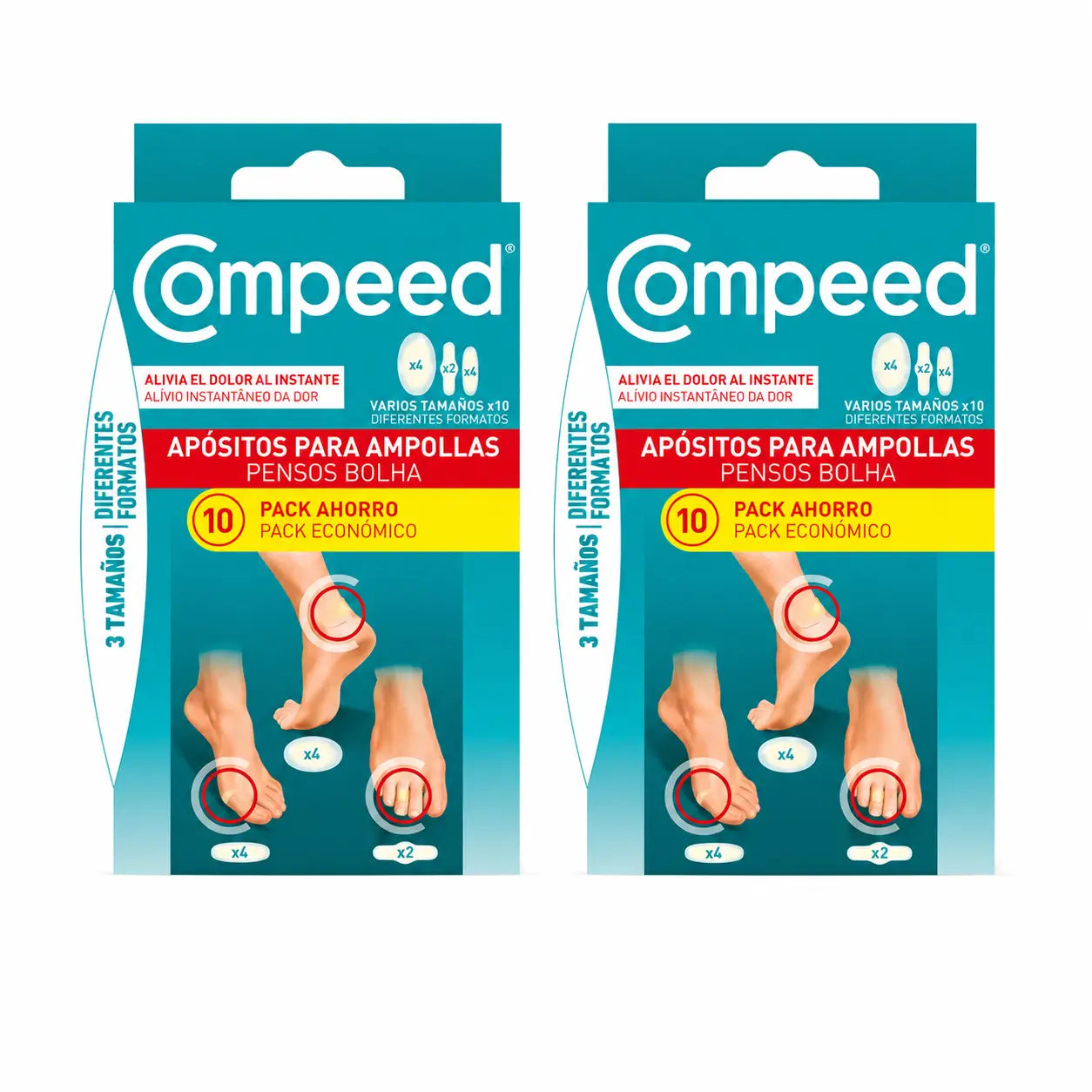 Compeed Vesciche - Confezione mista, 10 pezzi, confezione da 2