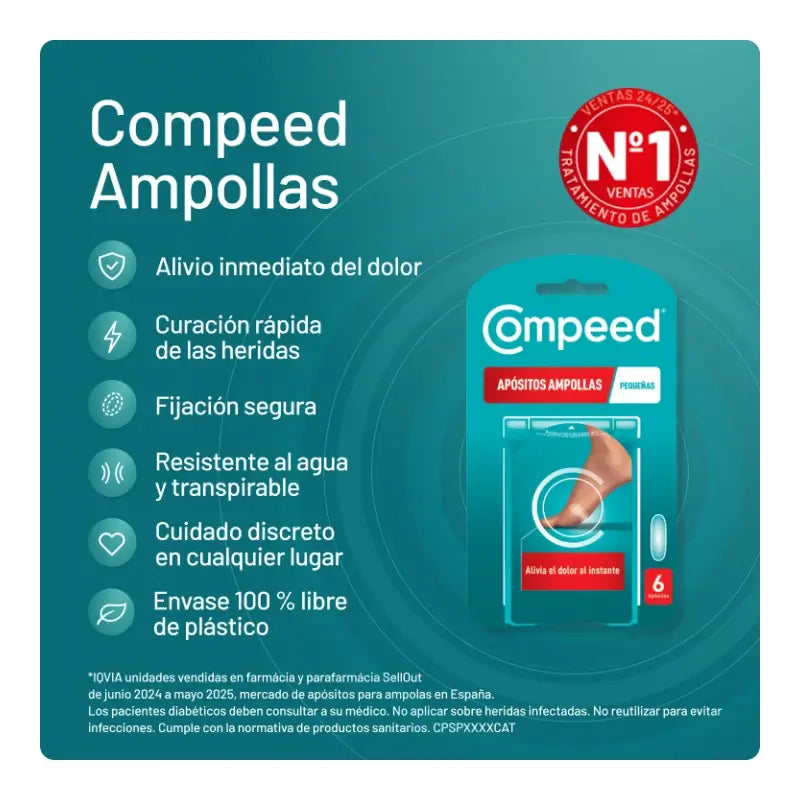 Compeed Medicazioni per piccole vesciche 6 unità