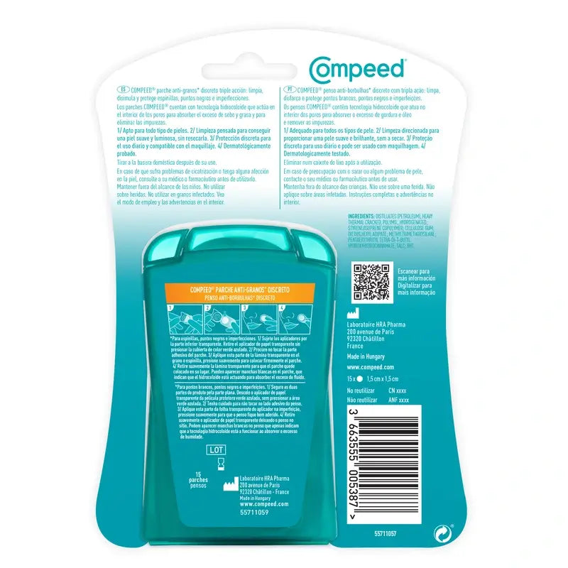 Compeed Anti-Granos Discreto, 15 unità