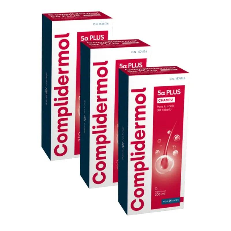 Complidermol Triplo 5 Alfa Shampoo anticaduta 3 x 200 ml