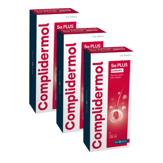 Complidermol Triplo 5 Alfa Shampoo anticaduta 3 x 200 ml