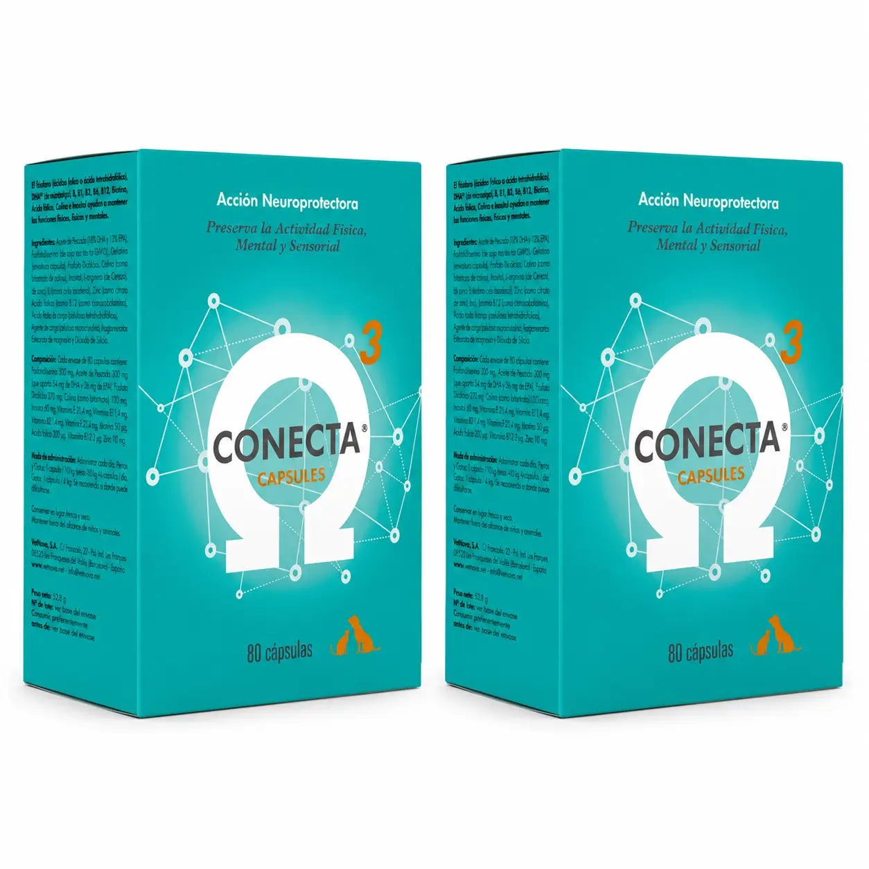 Conecta Vetnova Conecta Capsule, 80 Capsule , confezione da 2