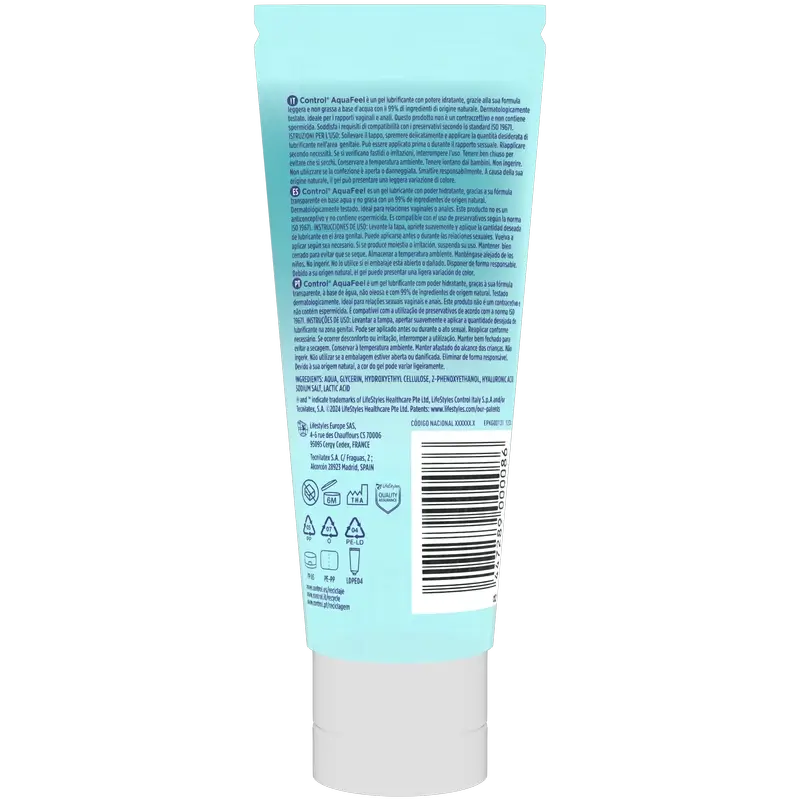 Control Aquafeel Tubo Lubrificante , 80 ml