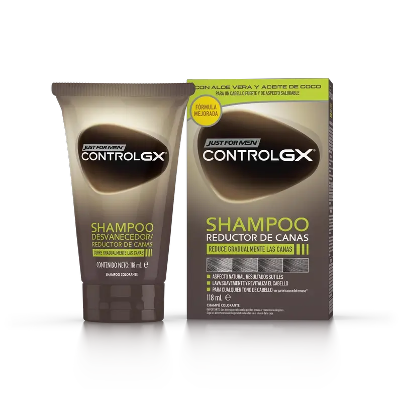 Just For Men Control Gx Shampoo Riduttore Capelli Grigi 118 ml