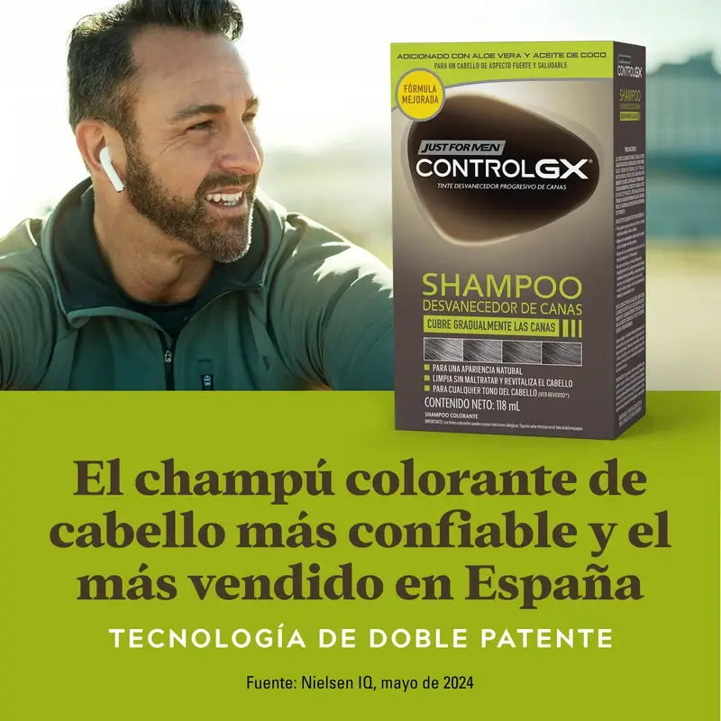 Just For Men Control Gx Shampoo Riduttore Capelli Grigi 118 ml