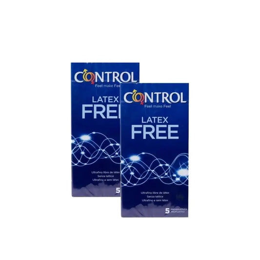 Control Preservativi senza lattice, 5 pezzi, confezione da 2
