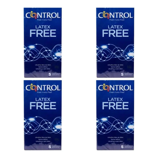 Control Preservativi senza lattice, 5 pezzi, confezione da 4
