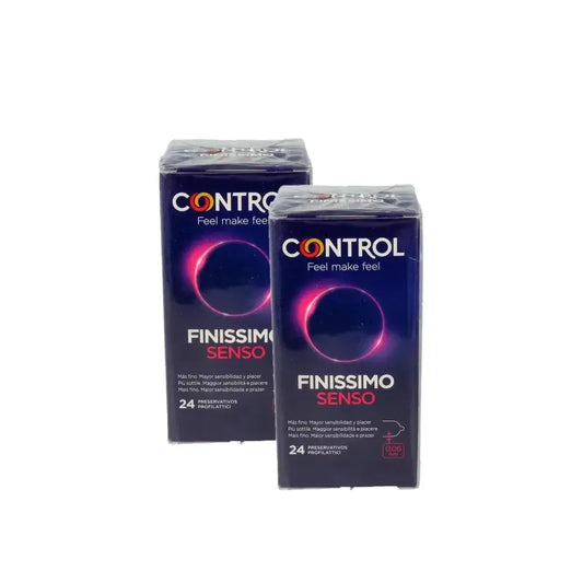 Control Preservativi Senso Finissimo 24 pezzi, confezione da 2