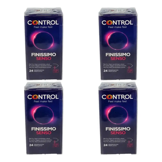 Control Preservativi Senso Finissimo 24 pezzi, confezione da 4