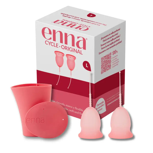 Enna Cycle Original Coppetta mestruale senza applicatore, taglia L