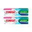 Corega Duplo Crema Adesiva Extra Forte Aromatizzata, 2 x 40 g