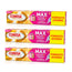 Corega Triplo Max Crema di fissaggio + Comfort per protesi dentarie, 3 x 70 gr