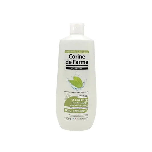 Corine De Farme Shampoo purificante con estratto di tè verde, 750ml