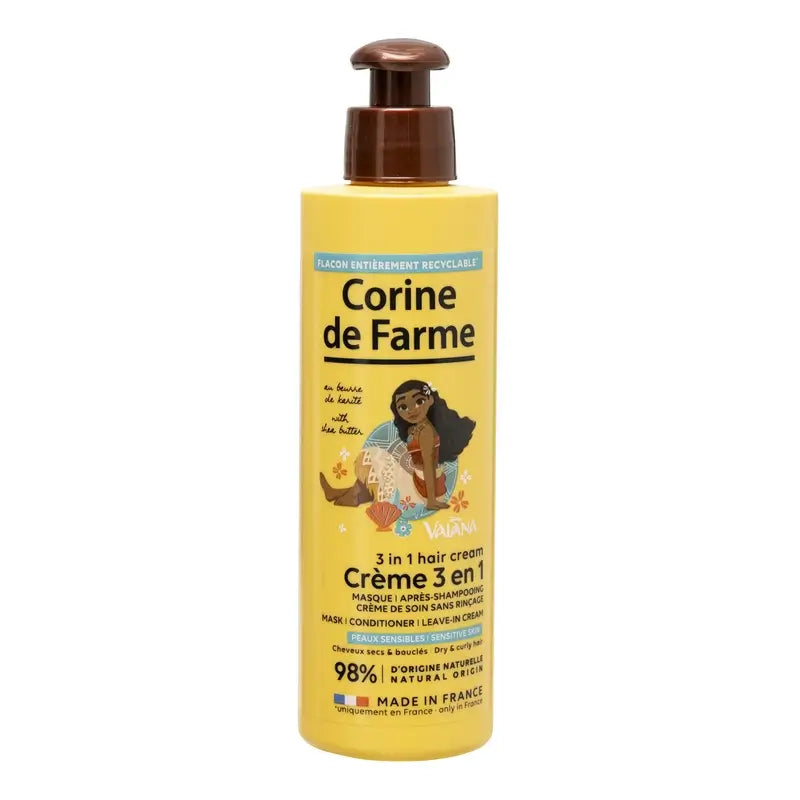 Corine De Farme Vaiana 3 In 1 Crema Leave In , 200 ml