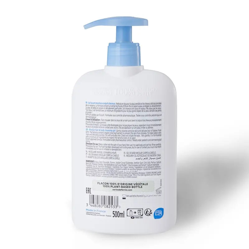 Corine De Farme Gel bagno micellare corpo e capelli Bio Profumato , 500 ml