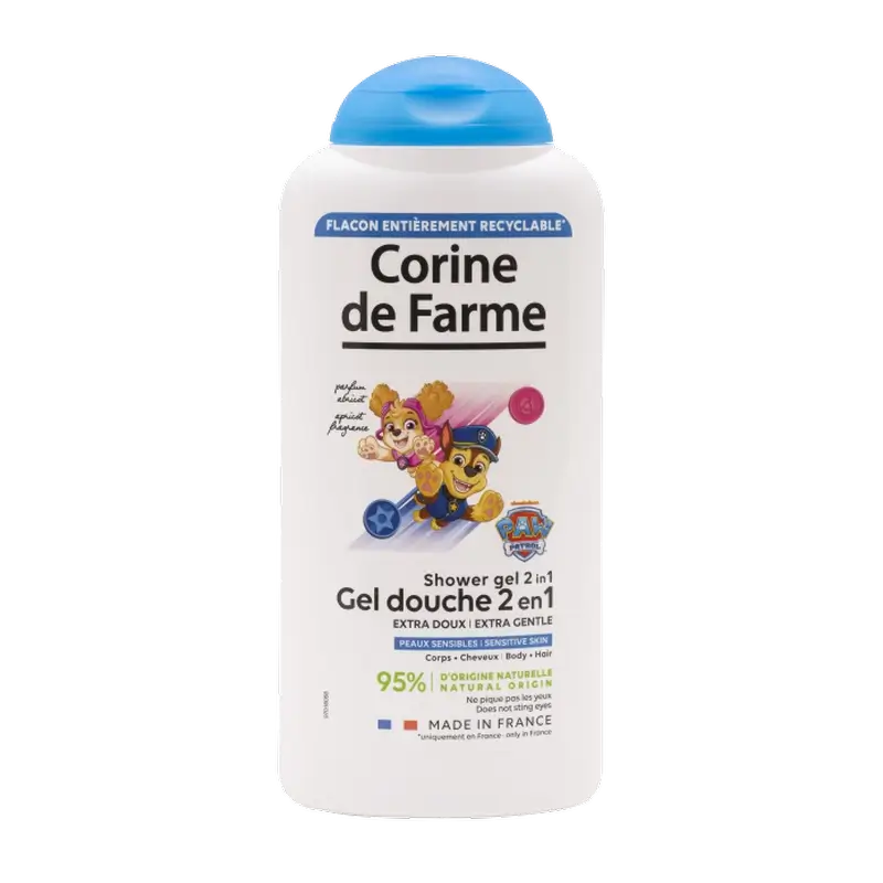 Corine De Farme 2 In 1 Gel doccia Dog Patrol, 300 ml