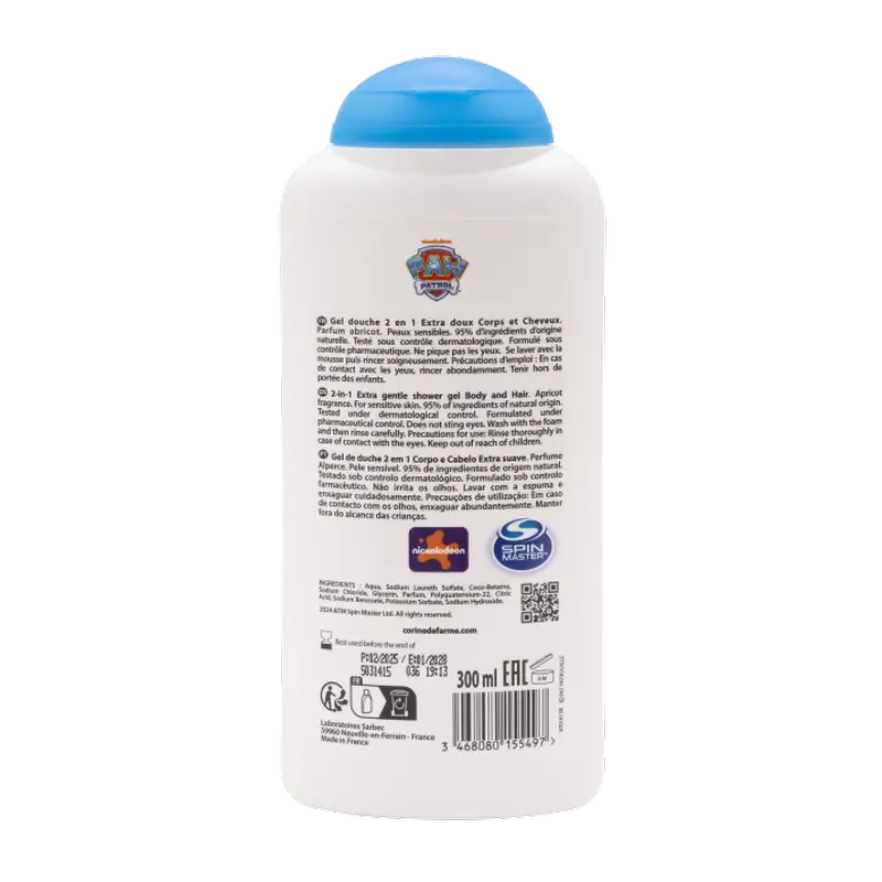 Corine De Farme 2 In 1 Gel doccia Dog Patrol, 300 ml