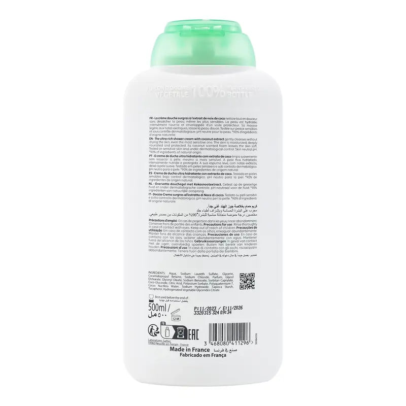 Corine De Farme Gel doccia all'estratto di vaniglia , 500 ml