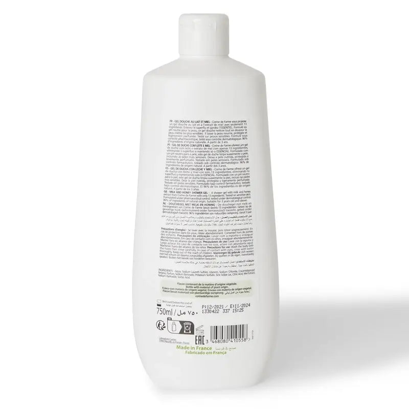 Corine De Farme Latte e Miele Gel doccia , 750 ml
