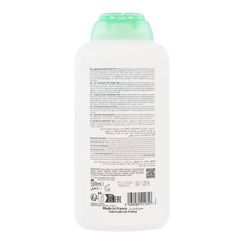 Corine De Farme Gel doccia puro 0% per pelli secche, 500 ml