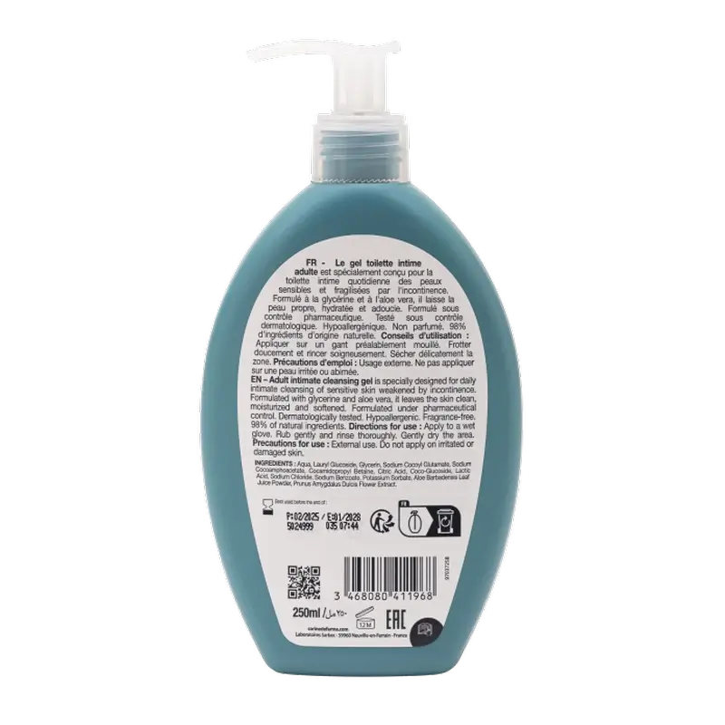 Corine De Farme Gel per l'igiene intima degli adulti, 250 ml
