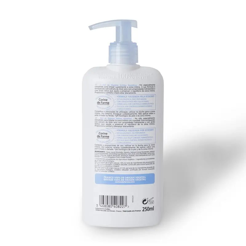 Corine De Farme Gel igienico intimo biologico sensibile , 250 ml