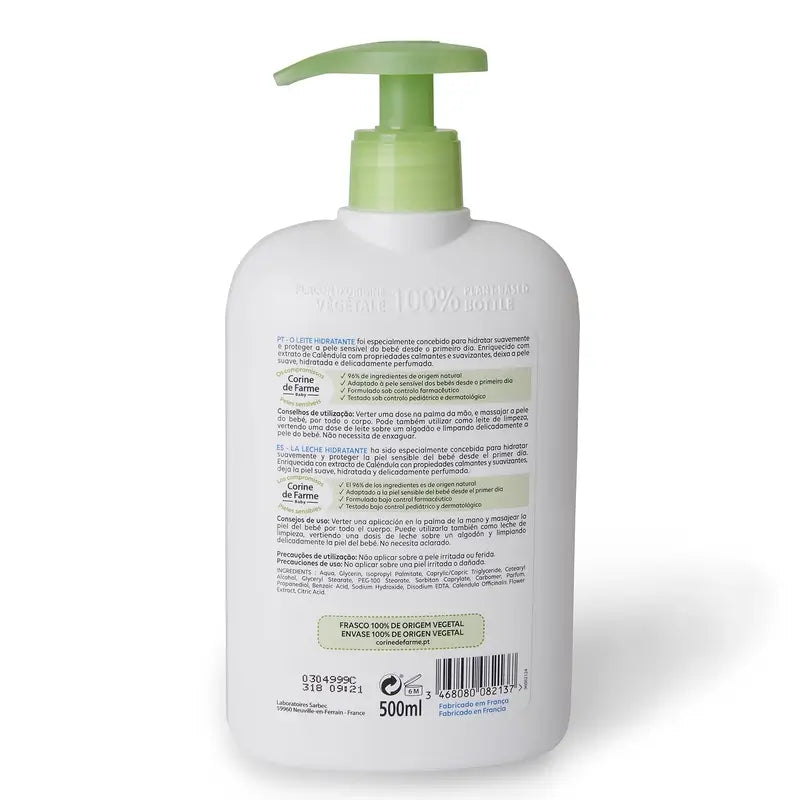Corine De Farme Latte idratante alla calendula , 500 ml