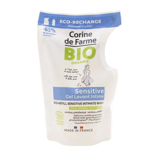 Corine De Farme Doypack Sensitive Gel Igiene Intima Ricarica Bio, 250 ml