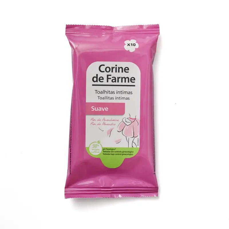 Corine De Farme Salviette delicate Igiene intima adulti , 10 pezzi
