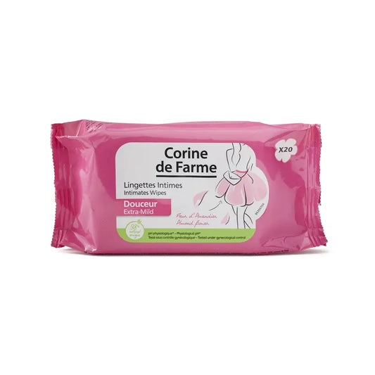 Corine De Farme Salviette delicate Igiene intima adulti , 20 pezzi