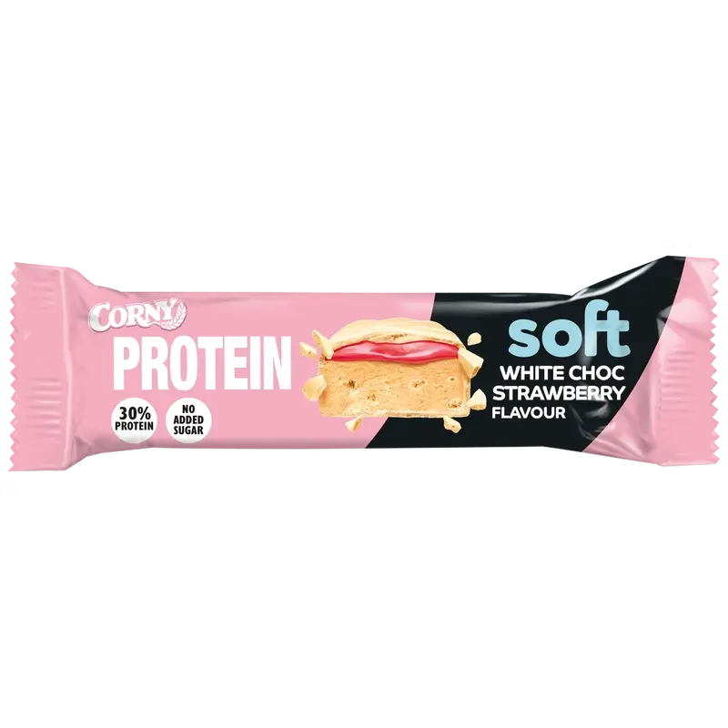 Corny Protein Soft Cioccolato bianco e fragola, 45 grammi