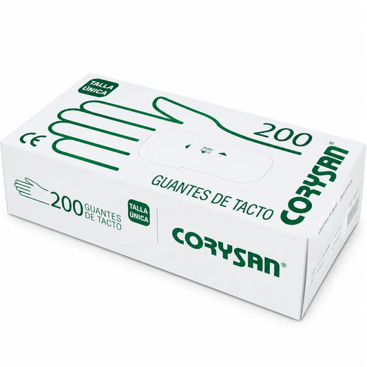 Guanti tattili in plastica Corysan, 200 unità