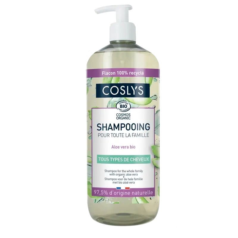 Coslys Shampoo per tutta la famiglia con Aloe Vera, 1000 ml