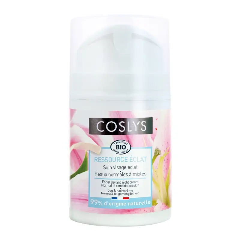 Coslys Crema da giorno pelle normale e mista con fiori di giglio, 50 ml