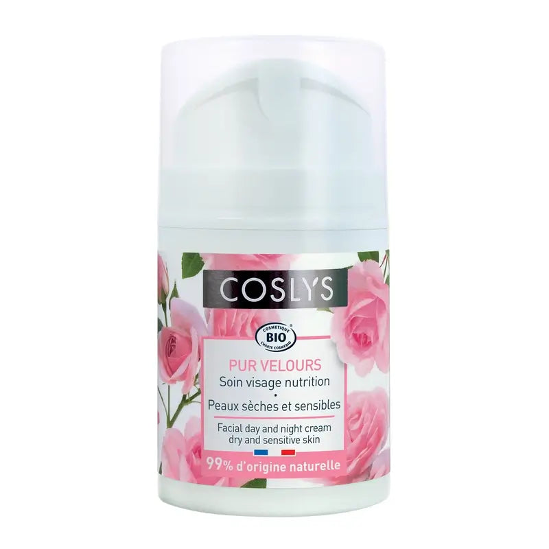 Coslys Crema da giorno per pelli secche alle rose, 50 ml