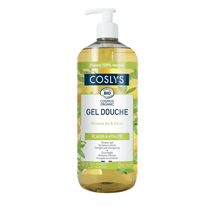Gel doccia Coslys Limone Verbena Coslys 1L, 1000 ml