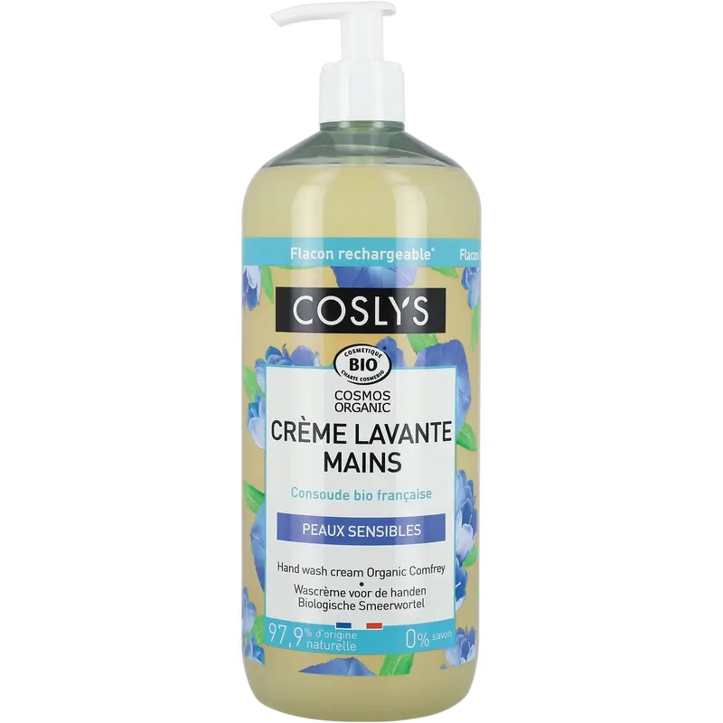 Coslys Comfrey Crema Sapone per le mani, 1000 ml
