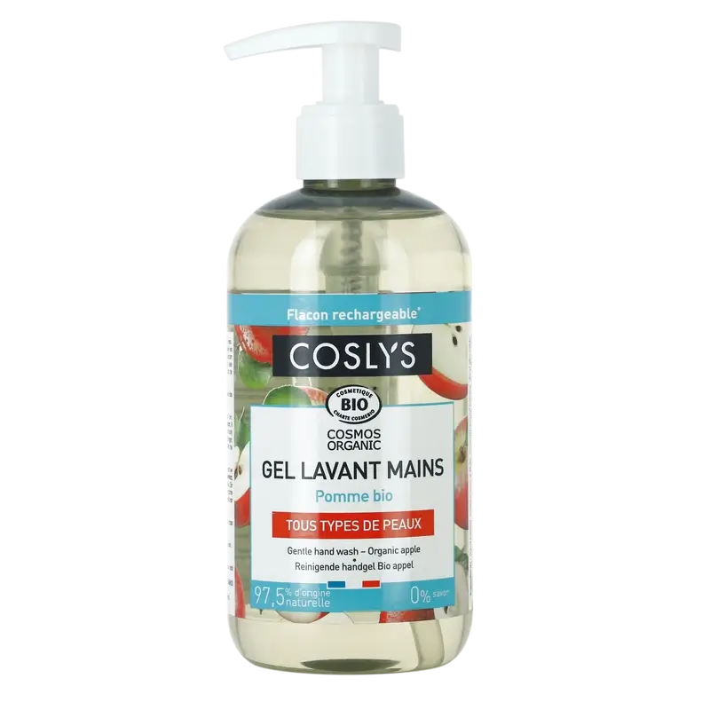 Coslys Sapone liquido per le mani biologico con mela, 1000 ml