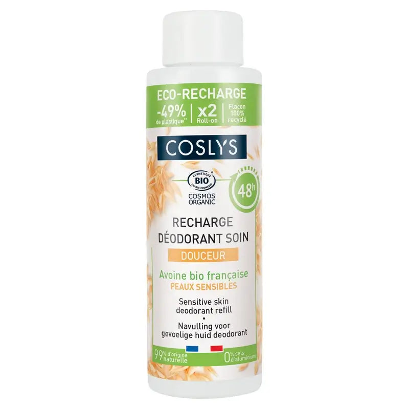 Ricarica di deodorante Coslys Gentle Care (farina d'avena), 100 ml