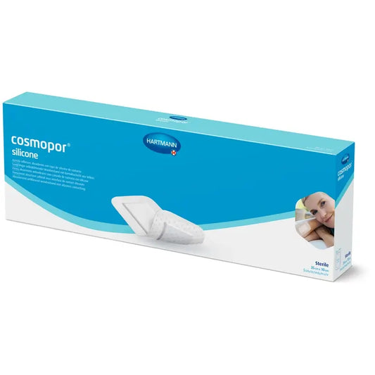 Cosmopor Silicone Medicazione sterile Copertura in silicone 35 X 10 Cm, 5 unità