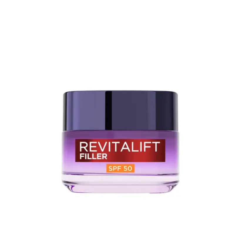 L'Oréal Paris Crema Intensiva Ricostituente con Acido Ialuronico e Spf 50: Volume e Protezione Uvb/Uva