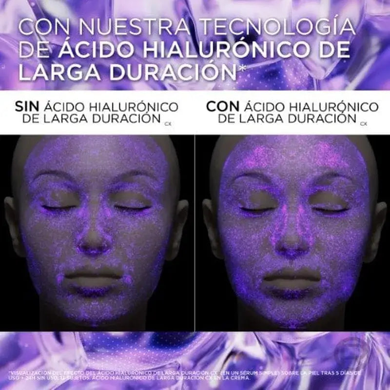 L'Oréal Paris Crema Intensiva Ricostituente con Acido Ialuronico e Spf 50: Volume e Protezione Uvb/Uva